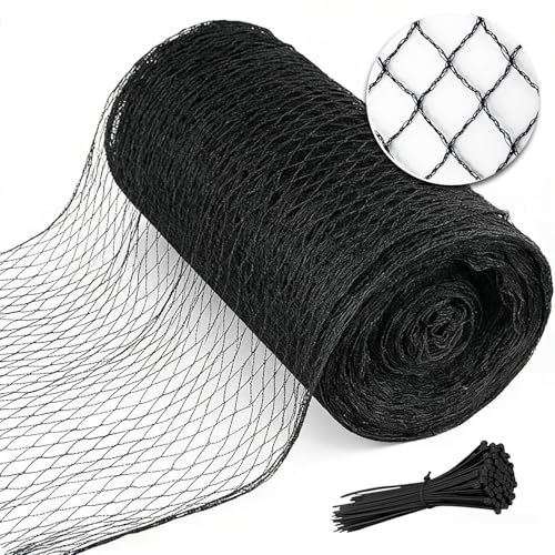 Bird Netting 50x50 FT, 1" Mesh Heavy Duty Garden Netting - size: 50' x 50'