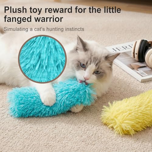 Cat Toys Pillows 6Pcs Catnip Kicker Toys for Cats Promotes Kitty Exercise - color: ZH-01