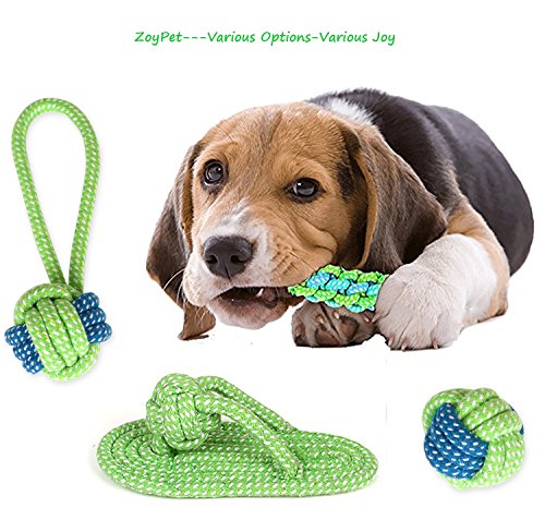 Dog Toys Flying Disc Rope Toy Chew Toys 2 Pack for Dogs Flying Discs Training Cotton Rope-Dog Toy Pack Set DT1-2P - color: Rope Flying Disc -2 Pack