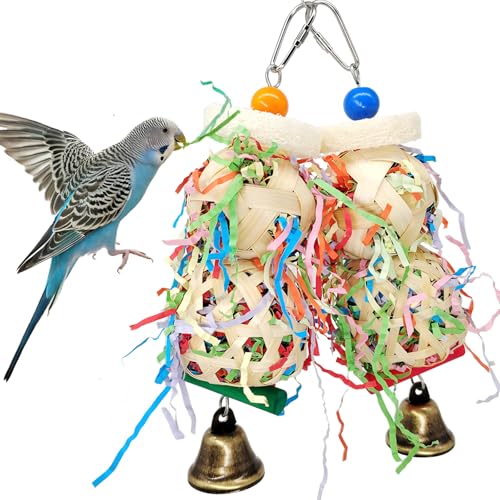 Bird Toys, 2pcs Set for Small & Medium Parrots