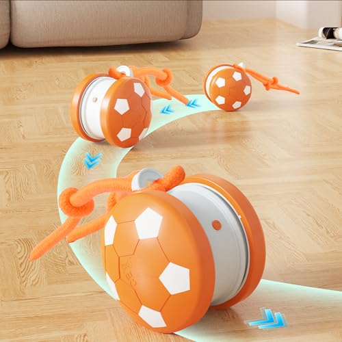 Interactive Dog Toys Dog Ball,Automatic Rolling and Bouncing Moving Dog Toy - color: 1 Blue-football