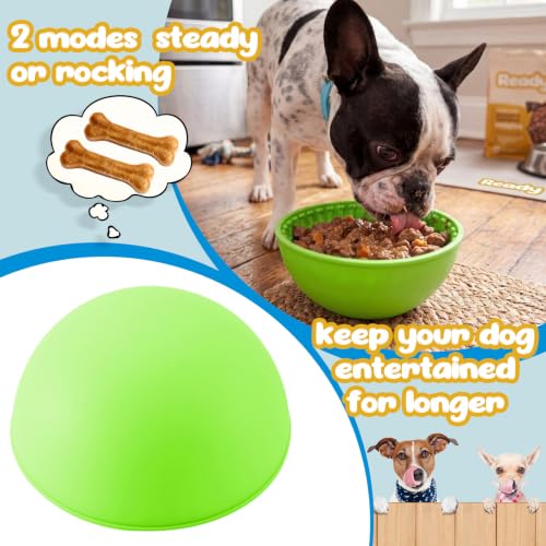 Patelai 2 Pcs Dog Lick Bowl, Slow Feeder Bowl for Dogs, Green, Blue, Bone - color: Green, Blue