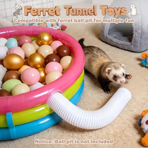 Mity rain Ferret Toys with 3 Balls Inclueded - size: 1PCS