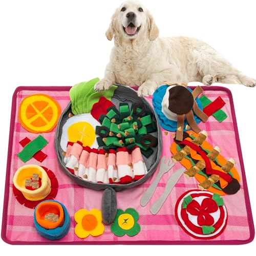 Dog Snuffle Mat, Washable Interactive Slow Feeder & Foraging Toy
