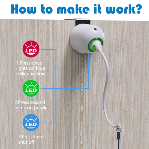 Cat Toys Hanging Door Electric and Moving Ball, White - color: white+ball