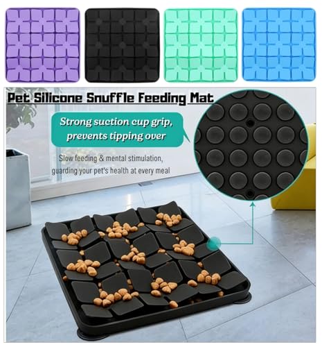 Snuffle Mat for Dogs, Enrichment Feeding Boredom Relief(Purple) - color: Purple