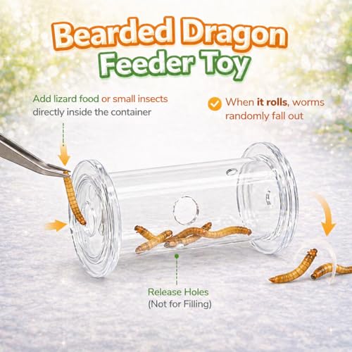 Bearded Dragon Toy - Reptile Enrichment Interactive Feeder Toy