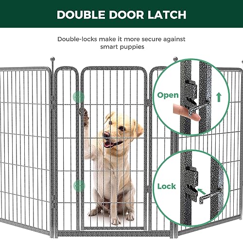 FXW Aster Dog Playpen Designed for Yard, 40" H, 24 Panels - size: 40"H & 24 Panels