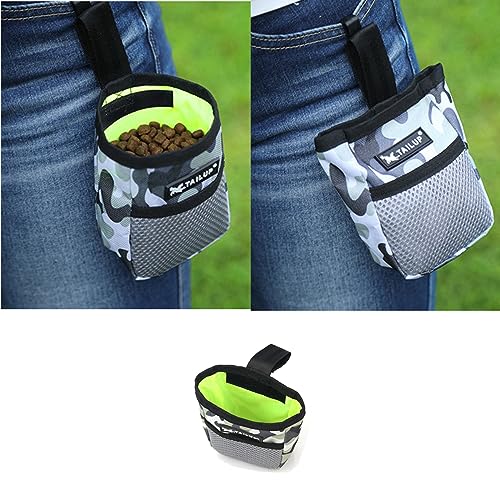 Dog Treat Ppouch Bag，Goodie Training Bag，Pet Snack Pouch, Easy to Carry, Waist Belt Clip for Hands-Free Training