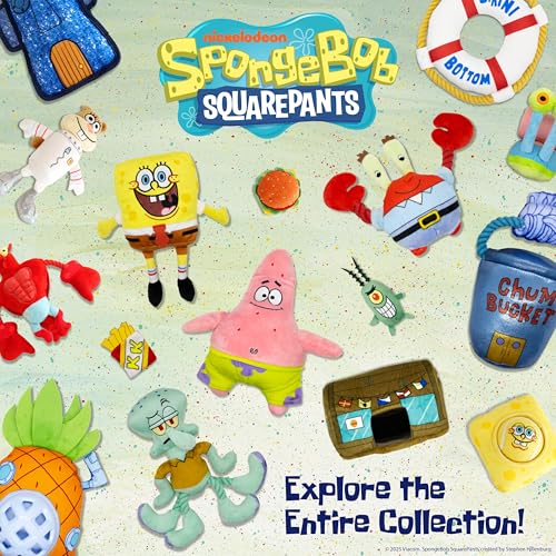 SpongeBob SquarePants Plush Dog Toys, Nesting Toy Krusty Krab Set, 3-Pack - style: Nesting Krusty Krab