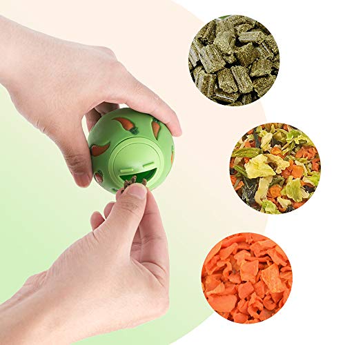 Niteangel Small Animal Treat Ball: Adjustable Treat Dispenser - color: Blue