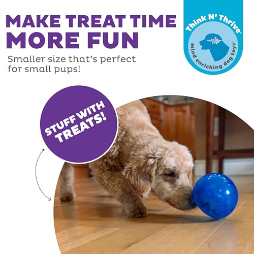 Outward Hound Lil' Snoop Interactive Treat Dispensing Dog Toy, Blue, 3.9" - color: Blue Lil Snoop