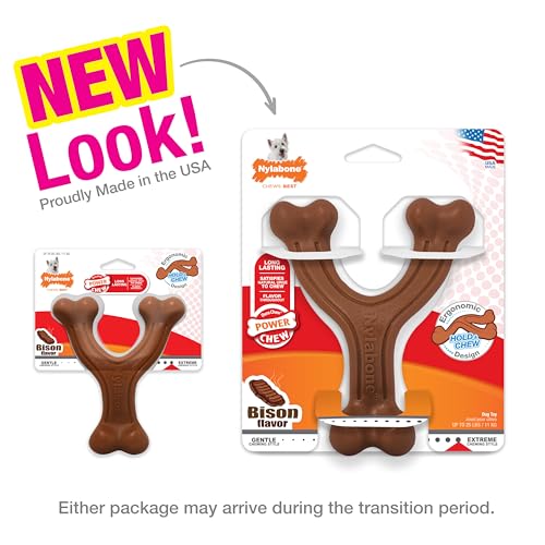 Nylabone Power Chew Easy-Hold Wishbone Dog Chew Toy, Small - color: Wishbone, size: Small