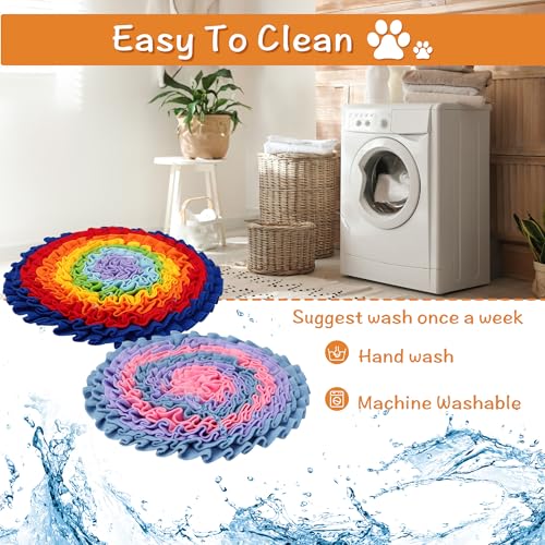 2 Pcs Snuffle Mat for Dogs, Pet Slow Feeding Mats