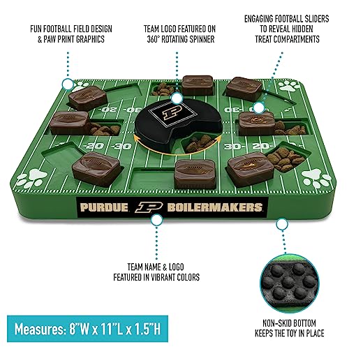 Pets First NCAA Purdue Boilermakers Interactive Dog Treat Puzzle Toy - color: Purdue Boilermakers, size: Standard