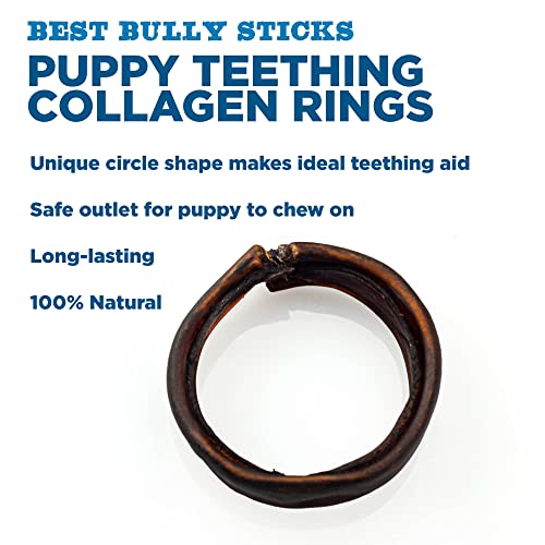 Best Bully Sticks Beef Collagen Thick Ring Dog Chews, 10 Count - size: 10 Count (Pack of 1)