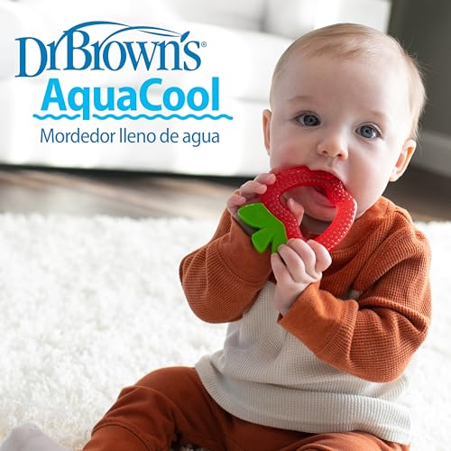 Dr. Brown's Aqua Cool Water-Filled Teether, Apples and Pineapples, 4-Pack - color: Apples + Pineapples