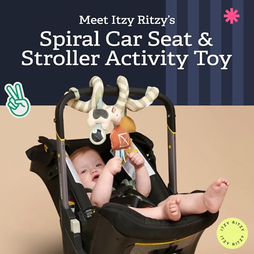 Itzy Ritzy Spiral Car Seat & Stroller Activity Toy, 0 Months & Up (Farm) - color: Farm