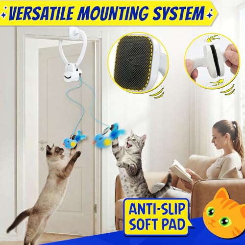 CATPICK Automatic Cat Toy for Indoor Cats, Interactive Doorway Hunting Toy