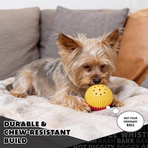 Pet Qwerks Animal Sounds Babble Ball - Interactive Chew Dog Toy - Large - size: Large, style: Animal Sounds Babble
