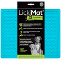 LickiMat X Large Breed Soother Dog Lick Mat Dog Calmer Slow Feeder, Anxiety Reliever Alternative to Puzzle Toys, Slow Feeding Bowls. Use Peanut Butter, Wet, Raw, Mixed Food, Healthy Treats - Turquoise - color: Turquoise