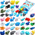 SCIONE 50 Pcs 3D Printed Sea Animals, Cute Desk Decor - style: 3D P-other-50