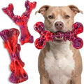 Kseroo 3-Pack Beef Flavored Dog Chew Toys for Aggressive Chewers, Red-XL - color: 3PC-Beef-Red