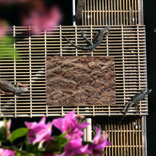 Zerodeko Reptile Tree Bark Terrarium Decor 2 Pack 11.79X7.86X0.79in