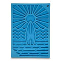 SodaPup Surf eMat – Durable Enrichment Feeder Made in USA from Non-Toxic, Pet-Safe, Food Safe Rubber for Mental Stimulation, Avoiding Overfeeding, Fresh Breath, Digestive Health, & More - color: Surf eMat Blue
