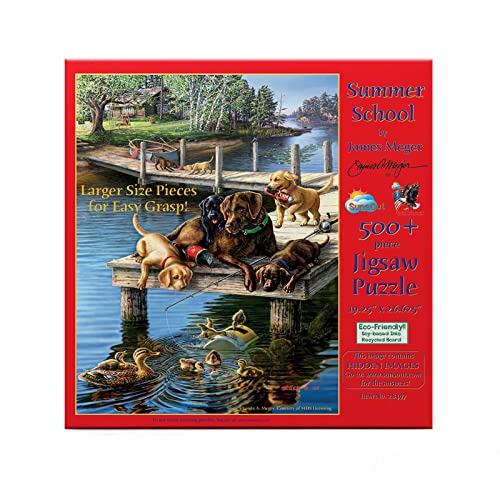 SunsOut Summer School 500 Large Piece Adult Jigsaw Puzzle 28497
