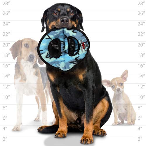 TUFFY® 2 Pack Ultimate 3Way Ring Ultra Durable Plush Dog Toys - color: 2PK Blue Camo 3Way Ring