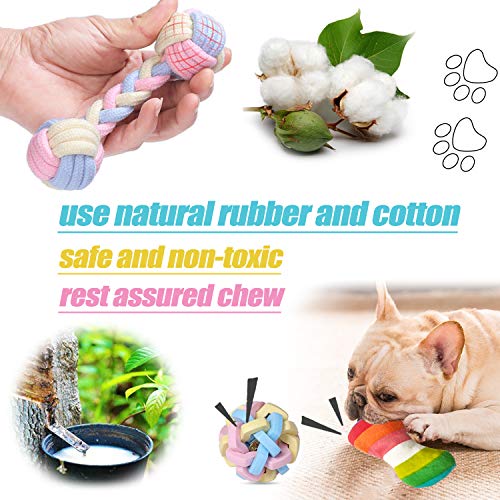Puppy Chew Toys - Interactive Teething Dog Rope Toy & Balls for Small Dogs - style: A