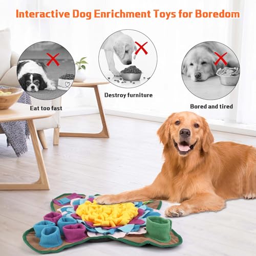 Yummy Sam Snuffle Mat for Small Medium Dogs Nose Smell Training, Grey - color: Grey