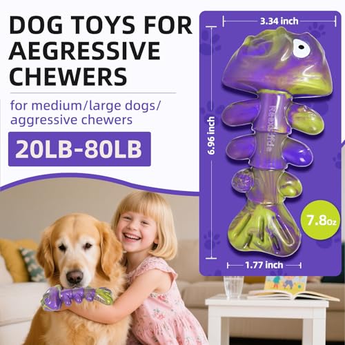 Dog Chew Toy Durable and Indestructible - color: Purple