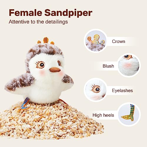 Potaroma Cat Toys 2 Pcs Flapping Sandpiper Pair-Mate - style: Piper Couple