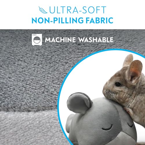 Paw Inspired Chinchilla Cuddler Plush Accessory Toy for Pets, 9 Inch, Gray