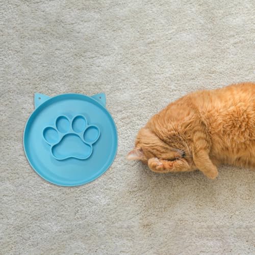 Cute Interactive Puzzle Slow Feeding Cat Bowl Suitable for All Dry and Wet Foods