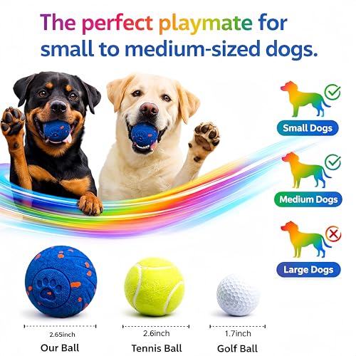 TEYYVN Interactive Dog Toys Dog Ball – 3 Play Modes Smart Moving Bouncing Dogs Ball, E-TPU Smart Dog Ball with Remote Control, Automatic Rolling Dog Toy for Small Medium Dogs to Boredom Relief (Blue) - color: Bronze