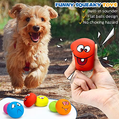 Hungdao 12 Pcs Squeaky Dog Toys, Small Dog Ball Bulk, Rubber Latex, Lively - style: Lively