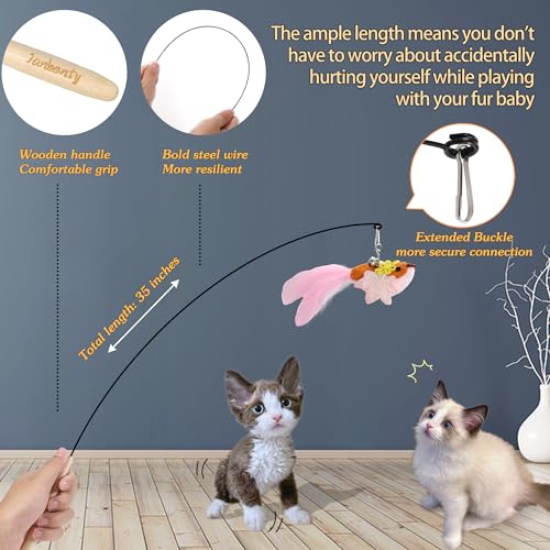 Cat Bird Toy for Indoor Cats Self Play - color: 12 Hanging /Bird /Wand