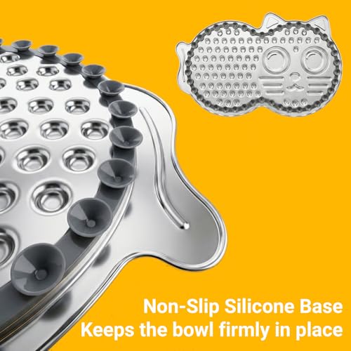 Stainless Steel Lick Mat for Dogs & Cats, XL Suction Licking Mat