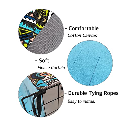 RIOUSSI Guinea Pig Hideout Hideaway Corner Fleece Toys Cage Accessories - color: Blue Rectrangle