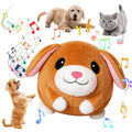 Interactive Dog Toys,Active Moving Pet Plush Toy with Recording and Music Modes, Jumping Squeaky Song shaking Interactive Dog Ball, Rechargeable Dog Toys to Keep Them Busy,Animal Plush Pet Toy (Dog) - color: Dog