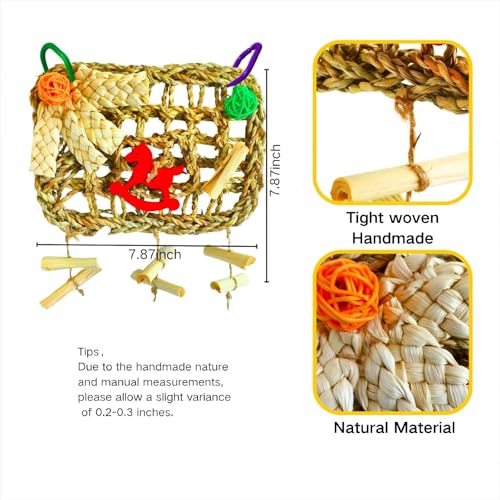 Rabbits Chew Toy, Bunny Cage Hanging Chew Toys and Treats - size: Standard