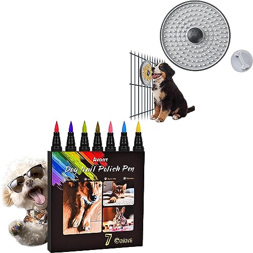 Avont Pet Lick Mat Bundle with Dog Nail Polish Pen