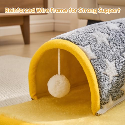 Avont Guinea Pig Tunnel Bed, Washable Hideout for Small Pets - color: Star