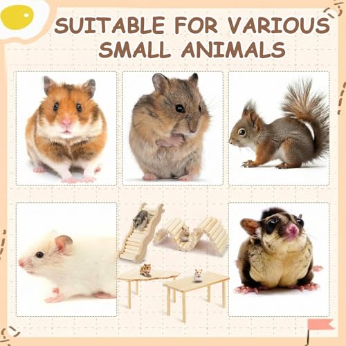 Breezehug 4 Pcs Hamster Cage Accessories Hamster Platform Toy, Climber - style: Climber
