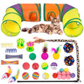 Retro Shaw 33Pcs Cat Toys for Indoor Cats, 2 Way Cat Game Tunnels - color: Large 2-Way Game Tunnel Toy Set