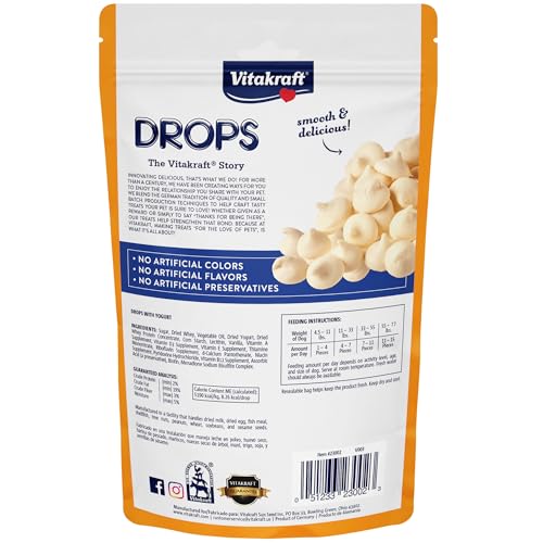 Vitakraft Drops Dog Treat with Yogurt, 8.8 oz