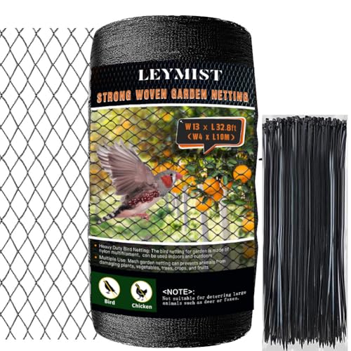 Bird Netting for Garden,13 x 32 FT Extra Strong Mesh Netting Heavy Duty Kit